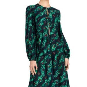 NWT Ulla Johnson Amina Blue Green Coverup P